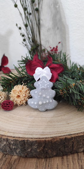 Keramický stromeček šedý