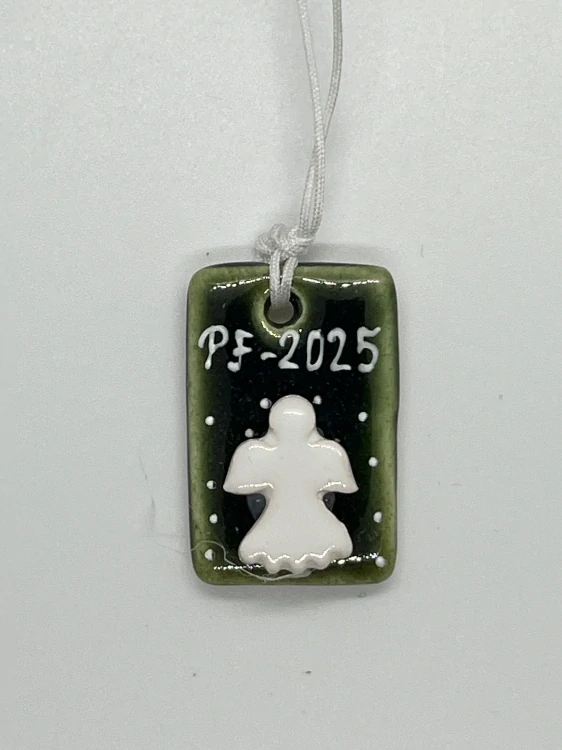 PF známka s andělem zelená