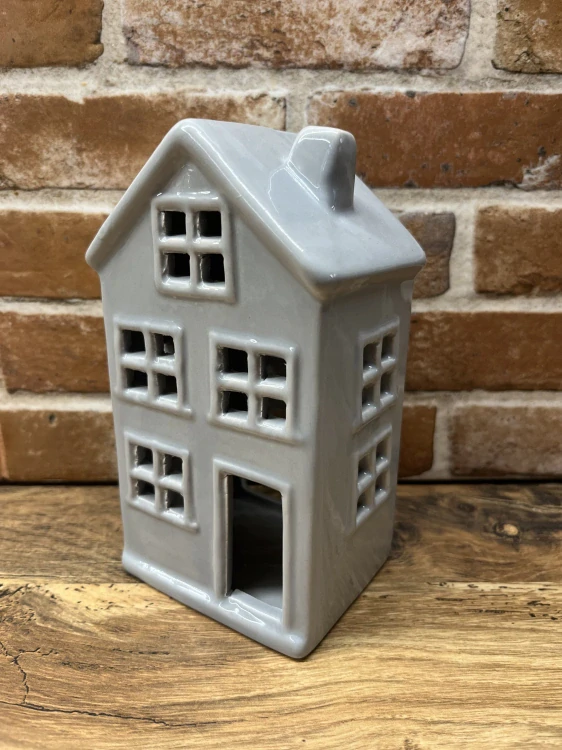 Keramický domeček na čajovou svíčku