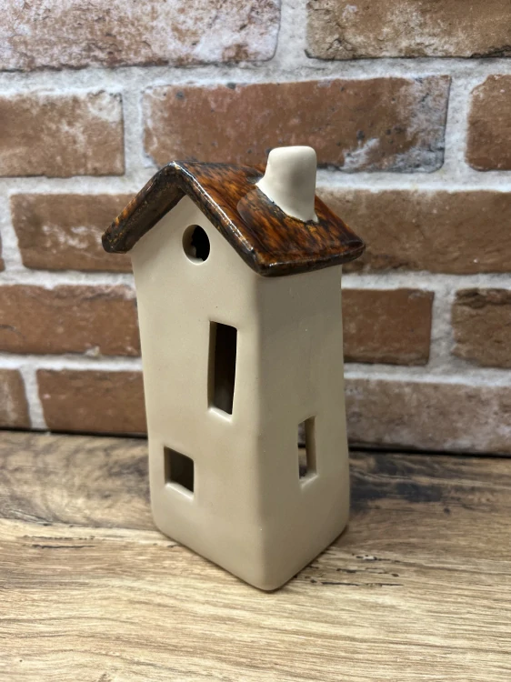 Keramický domeček na čajovou svíčku