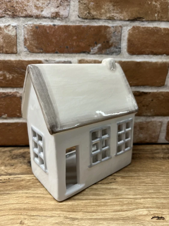 Keramický domeček na čajovou svíčku