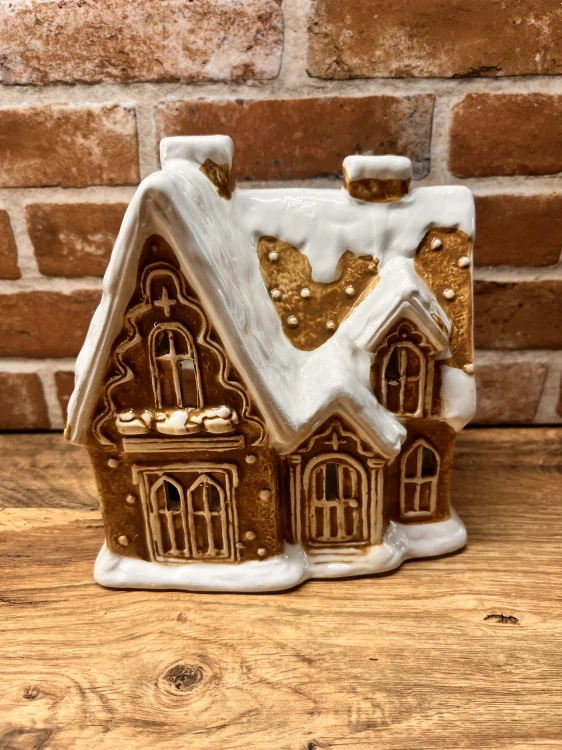 Keramická chalupa na čajovou svíčku