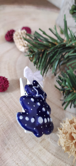 Keramický stromeček modrý