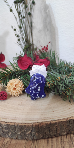 Keramický zvoneček modrý