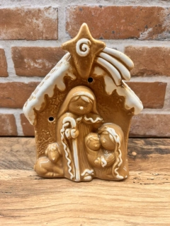 Keramický betlém s osvětlením LED