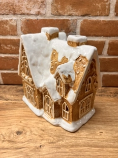 Keramická chalupa na čajovou svíčku